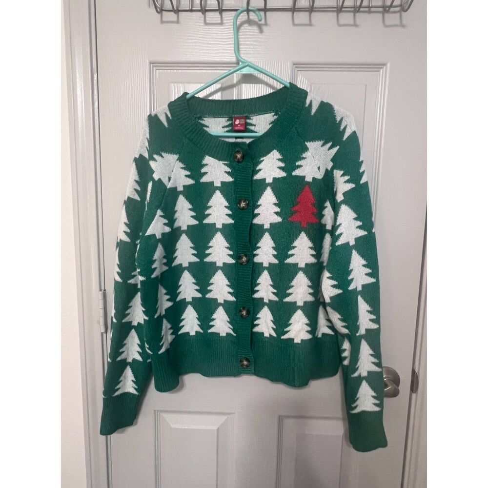 Dec 25th XL Christmas Tree Cardigan